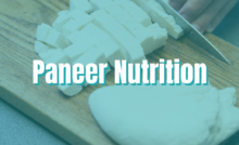 Paneer Nutrition
